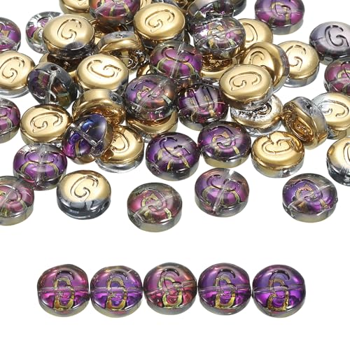 QUARKZMAN 60 Stück Buchstabenperlen für Armbänder, 10mm Runde Buchstaben G Perlen zum Auffädeln Glasperlen für Armbänder Selber Machen Halskette Ohrring Schmuckherstellung, Multicolor QUARKZMAN 60 Stück Buchstabenperlen für Armbänder, 10mm Runde Buchstaben G Perlen zum Auffädeln Glasperlen für Armbänder Selber Machen Halskette Ohrring Schmuckherstellung, Multicolor von QUARKZMAN