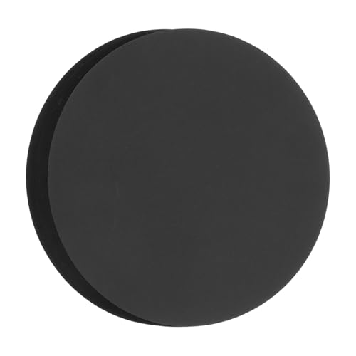 QUARKZMAN 60 Stück Schwarze Kreisausschnitte aus Papier, 6 Zoll runde Ausschnitte 200gsm/75lb Kreis-Karton für DIY-Bastelarbeiten Klassenzimmer-Pinnwanddekoration von QUARKZMAN