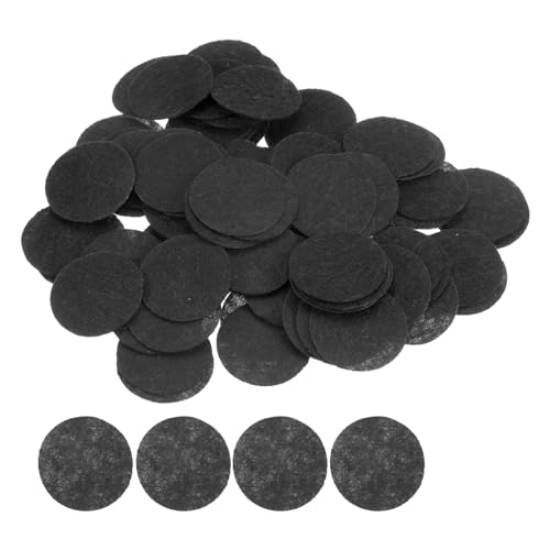 QUARKZMAN 600 Stück 30mm Runde Bastelfilz, vorgeschnittene Filzplatten, nicht gewebte Mini-Filzkreise Filzstoff für Nähen, DIY Projekt, Bastelarbeiten, Handwerk, Decoration (Schwarz) von QUARKZMAN