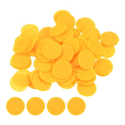 QUARKZMAN 600 Stück runde Filzkreise, 20mm 3/4" vorgeschnittene Filzhandwerkspads, nicht gewebte Mini-Filzkreise für DIY-Näharbeiten, Handwerksprojekte, gelb QUARKZMAN 600 Stück runde Filzkreise, 20mm 3/4" vorgeschnittene Filzhandwerkspads, nicht gewebte Mini-Filzkreise für DIY-Näharbeiten, Handwerksprojekte, gelb von QUARKZMAN