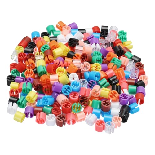 QUARKZMAN 600pcs Kleiderbügel Marker Set Leere Etiketten für 3,5mm Drahtbügel Größenmarkierungen Tag, Schwarz/Weiß/Rot/Grün/Königsblau/Braun/Klar/Pfirsichrosa/Nude/Gelb/Lila/Orange QUARKZMAN 600pcs Kleiderbügel Marker Set Leere Etiketten für 3,5mm Drahtbügel Größenmarkierungen Tag, Schwarz/Weiß/Rot/Grün/Königsblau/Braun/Klar/Pfirsichrosa/Nude/Gelb/Lila/Orange von QUARKZMAN