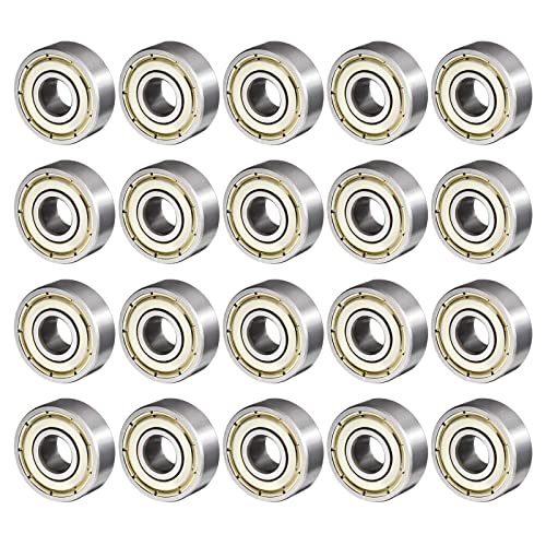 QUARKZMAN 606ZZ 6x17x6mm Kugellager x 20Stk. Hoch Kohlenstoffstahl für Maschinen und Werkzeuge Doppelt staubdicht von QUARKZMAN