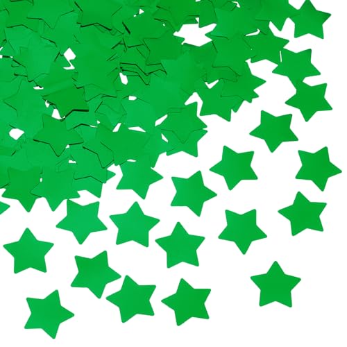 QUARKZMAN 60g Konfetti Sterne Pailletten Streudeko Dekoration Tischdekoration aus Papier für Karneval Geburtstag Hochzeit Party, Grün QUARKZMAN 60g Konfetti Sterne Pailletten Streudeko Dekoration Tischdekoration aus Papier für Karneval Geburtstag Hochzeit Party, Grün von QUARKZMAN