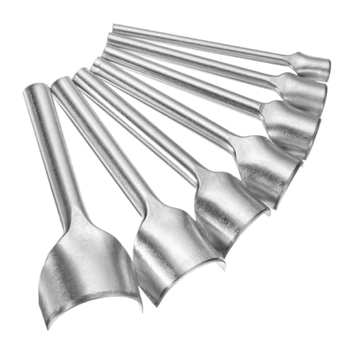 QUARKZMAN 7 Stück Halbrund Lederstanze, 10mm-40mm, Leder Cutter Bogen Kurve, Gürtel End Cutter, Eisen Halbkreis Stanze Werkzeug für Handwerk Gurt Gürtel, Geldbörse und Tasche QUARKZMAN 7 Stück Halbrund Lederstanze, 10mm-40mm, Leder Cutter Bogen Kurve, Gürtel End Cutter, Eisen Halbkreis Stanze Werkzeug für Handwerk Gurt Gürtel, Geldbörse und Tasche von QUARKZMAN