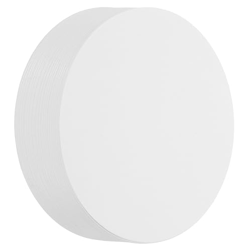 QUARKZMAN 72 Stück weiße Kreisausschnitte aus Papier, 6 Zoll runde Ausschnitte 250gsm Kreiskarton für DIY-Bastelarbeiten Klassenzimmer-Pinnwanddekoration QUARKZMAN 72 Stück weiße Kreisausschnitte aus Papier, 6 Zoll runde Ausschnitte 250gsm Kreiskarton für DIY-Bastelarbeiten Klassenzimmer-Pinnwanddekoration von QUARKZMAN