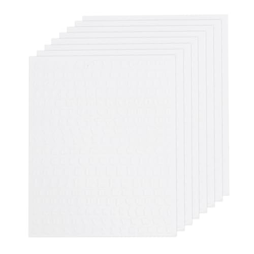QUARKZMAN 8 Blatt 3D Nagelsticker mit Englischen Buchstaben A-Z, Selbstklebende Nail Art Sticker, Nagel Aufkleber, Nageldesign Zubehör, Handyhüllen DIY Dekorationen (Weiß, 130 Stück)) von QUARKZMAN