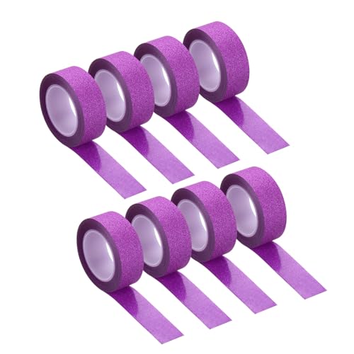 QUARKZMAN 8 Stück 0,6 Zoll x 11 Yards Glitzer Washi Tape Lila Bastelband Glitzer Klebeband Dekoratives Band Selbstklebend für Festivaldekoration Scrapbooking, Planer, DIY QUARKZMAN 8 Stück 0,6 Zoll x 11 Yards Glitzer Washi Tape Lila Bastelband Glitzer Klebeband Dekoratives Band Selbstklebend für Festivaldekoration Scrapbooking, Planer, DIY von QUARKZMAN