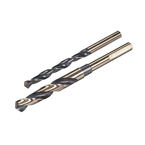 QUARKZMAN 8mm & 13mm Reduzierte Schaft Spiralbohrer aus Hochgeschwindigkeitsstahl 4341 Bohrerset (2 Stück) von QUARKZMAN