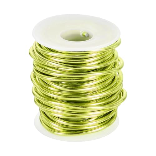 QUARKZMAN 9 Gauge Aluminium Basteldraht 3,0 mm 33ft Flexibler Biegsamer Eloxiert Metall Schmuck Modellierdraht für Schmuckherstellung Modellieren Basteln DIY, Apfelgrün QUARKZMAN 9 Gauge Aluminium Basteldraht 3,0 mm 33ft Flexibler Biegsamer Eloxiert Metall Schmuck Modellierdraht für Schmuckherstellung Modellieren Basteln DIY, Apfelgrün von QUARKZMAN