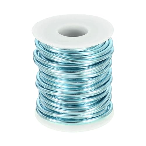 QUARKZMAN 9 Gauge Basteldraht Aluminiumdraht 3,0 mm 10 Meter Flexibler Biegsamer Aludraht Metall Schmuckdraht Blumendraht für Schmuckherstellung Modellieren Basteln DIY, Helles Blau QUARKZMAN 9 Gauge Basteldraht Aluminiumdraht 3,0 mm 10 Meter Flexibler Biegsamer Aludraht Metall Schmuckdraht Blumendraht für Schmuckherstellung Modellieren Basteln DIY, Helles Blau von QUARKZMAN