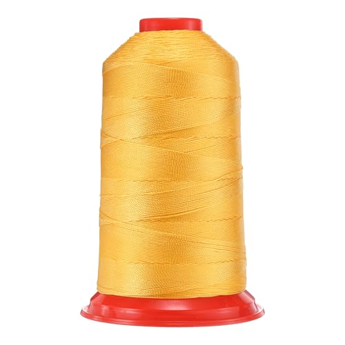 QUARKZMAN 962 Yards Bonded Nylon Nähgarn Größe 630D/3 Nähen-Schweres Duty Nylon Polstergarn Outdoor-Garn für Leder Jeans und Webhandwerk Maschine DIY Gelb QUARKZMAN 962 Yards Bonded Nylon Nähgarn Größe 630D/3 Nähen-Schweres Duty Nylon Polstergarn Outdoor-Garn für Leder Jeans und Webhandwerk Maschine DIY Gelb von QUARKZMAN