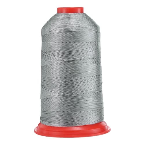 QUARKZMAN 962 Yards Bonded Nylon Nähgarn Größe 630D/3 Nähen-Schweres Duty Nylon Polstergarn Outdoor-Garn für Leder Jeans und Webhandwerk Maschine DIY Silbergrau QUARKZMAN 962 Yards Bonded Nylon Nähgarn Größe 630D/3 Nähen-Schweres Duty Nylon Polstergarn Outdoor-Garn für Leder Jeans und Webhandwerk Maschine DIY Silbergrau von QUARKZMAN