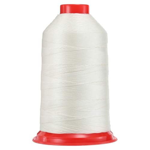 QUARKZMAN 962 Yards Bonded Nylon Nähgarn Größe 630D/3 Nähen-Schweres Duty Nylon Polstergarn Outdoor-Garn für Leder Jeans und Webhandwerk Maschine DIY Weiß QUARKZMAN 962 Yards Bonded Nylon Nähgarn Größe 630D/3 Nähen-Schweres Duty Nylon Polstergarn Outdoor-Garn für Leder Jeans und Webhandwerk Maschine DIY Weiß von QUARKZMAN