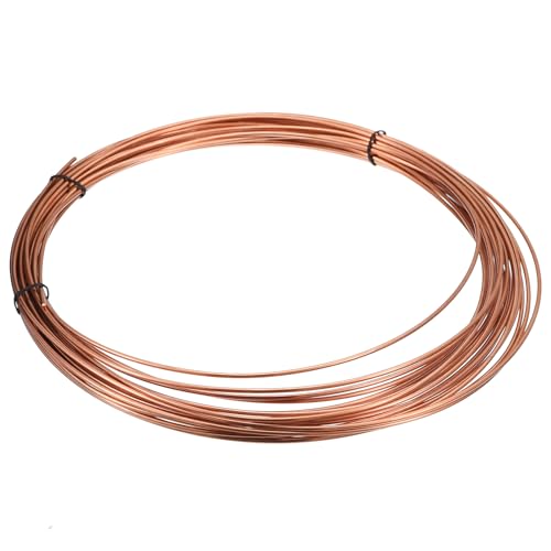QUARKZMAN 99,9% Weicher Kupferdraht (12 Gauge, 49 FT), 0,94 Pfund Spule Reiner Kupferdraht für Schmuckherstellung, Handwerk, Dekorationen von QUARKZMAN