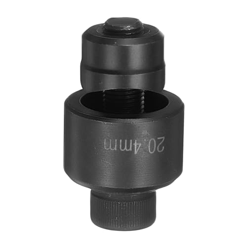 QUARKZMAN Blechlochstanze 20,4 mm aus Lagerstahl präzises Schneiden manuelle Durchschlagwerkzeug-Set für Metallblech, Spüle, Edelstahl, Schwarz von QUARKZMAN