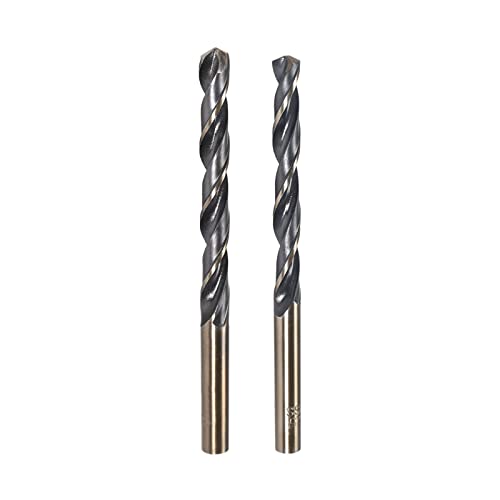 QUARKZMAN Bohrer-Set, Titan-Nitrid-beschichteter Hochgeschwindigkeitsstahl 4341 Gerader Rund-Schaft Bohrer für Edelstahllegierung Kupfer, (2 Stück 6,5 mm, 2 Stück 7,5 mm) von QUARKZMAN