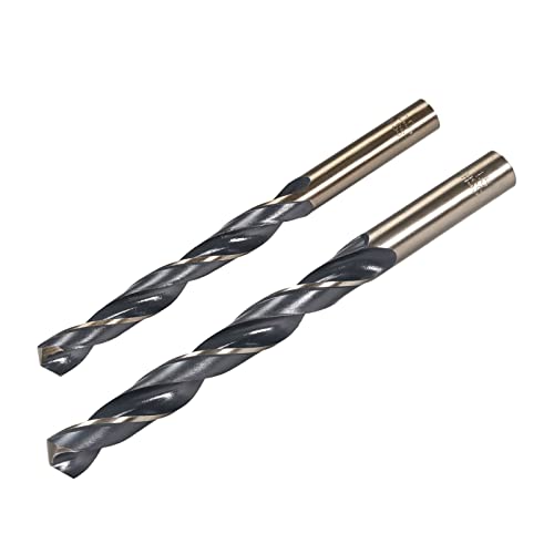 QUARKZMAN Bohrer-Set 10,5 mm 11,5 mm, Titan-Nitrid-beschichteter Hochgeschwindigkeitsstahl 4341 Gerader Rund-Schaft-Bohrer für Edelstahllegierung Kupfer, 2 Stück QUARKZMAN Bohrer-Set 10,5 mm 11,5 mm, Titan-Nitrid-beschichteter Hochgeschwindigkeitsstahl 4341 Gerader Rund-Schaft-Bohrer für Edelstahllegierung Kupfer, 2 Stück von QUARKZMAN