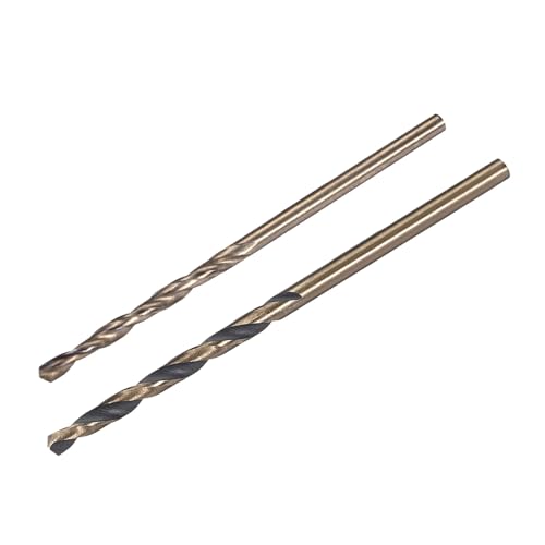 QUARKZMAN Bohrer-Set 2mm 2,5mm, Titan-Nitrid-beschichteter Hochgeschwindigkeitsstahl 4341 Gerader Rund-Schaft-Bohrer für Edelstahllegierung Kupfer, 10 Stück QUARKZMAN Bohrer-Set 2mm 2,5mm, Titan-Nitrid-beschichteter Hochgeschwindigkeitsstahl 4341 Gerader Rund-Schaft-Bohrer für Edelstahllegierung Kupfer, 10 Stück von QUARKZMAN