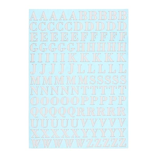 QUARKZMAN Buchstabenharz-Aufkleber 3D Klein A bis Z Silber Mini-Alphabet-Aufkleber Metallischer Glanzlegierungs-Großbuchstabe für Harz-Nagel Scrapbooking 9mm von QUARKZMAN
