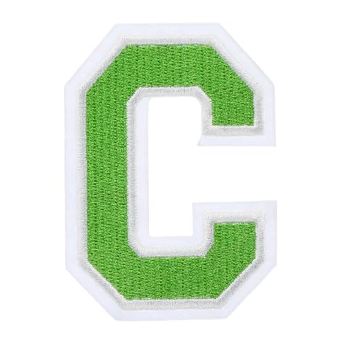 QUARKZMAN Bügelbuchstaben, 3 Zoll Buchstabe C, Große Bügelbuchstaben, Bestickte Buchstabenapplikationen zum Aufbügeln für Kleidung und Hüte, Grün QUARKZMAN Bügelbuchstaben, 3 Zoll Buchstabe C, Große Bügelbuchstaben, Bestickte Buchstabenapplikationen zum Aufbügeln für Kleidung und Hüte, Grün von QUARKZMAN