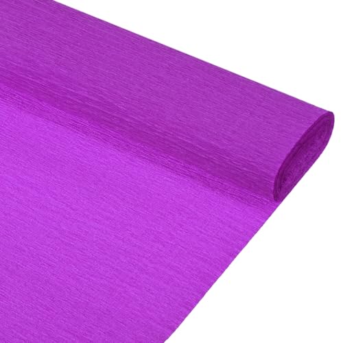 QUARKZMAN Crepe Paper Rolle 8,2 Fuß lang 10 Zoll breit für Hochzeitszeremonie Verschiedene Große Festivals Dekoration, Tiefes Lila 2 Stück QUARKZMAN Crepe Paper Rolle 8,2 Fuß lang 10 Zoll breit für Hochzeitszeremonie Verschiedene Große Festivals Dekoration, Tiefes Lila 2 Stück von QUARKZMAN