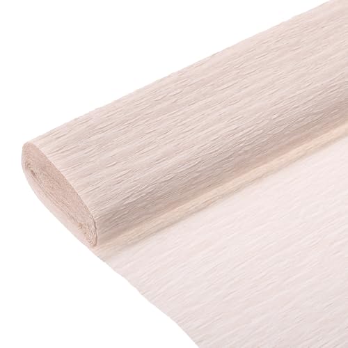 QUARKZMAN Crepe Paper Rolle 8,2 Fuß lang 9,84 Zoll breit für Hochzeitszeremonie Verschiedene große Festivals Dekoration, Hell Champagner QUARKZMAN Crepe Paper Rolle 8,2 Fuß lang 9,84 Zoll breit für Hochzeitszeremonie Verschiedene große Festivals Dekoration, Hell Champagner von QUARKZMAN