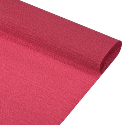 QUARKZMAN Crepe-Papier-Rolle 8,2 Fuß lang 10 Zoll breit für Hochzeitszeremonie Verschiedene große Festivals Dekoration, Dunkelrot 2 Stück QUARKZMAN Crepe-Papier-Rolle 8,2 Fuß lang 10 Zoll breit für Hochzeitszeremonie Verschiedene große Festivals Dekoration, Dunkelrot 2 Stück von QUARKZMAN