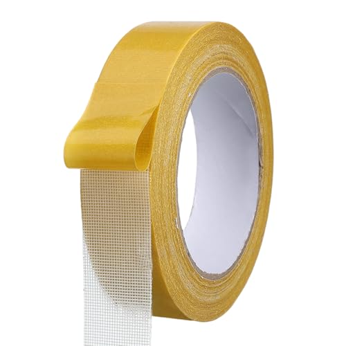 QUARKZMAN Doppelseitiges Gewebeband 3cm x 20m Teppichklebeband Klarer Klebeband Mit Glasfasernetz Für Kleidung DIY Basteln Wanddekoration QUARKZMAN Doppelseitiges Gewebeband 3cm x 20m Teppichklebeband Klarer Klebeband Mit Glasfasernetz Für Kleidung DIY Basteln Wanddekoration von QUARKZMAN