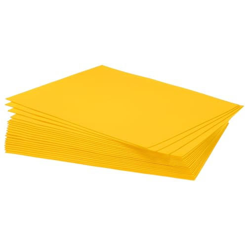 QUARKZMAN EVA-Schaumstoffplatten Gelb 10,8 Zoll x 8,5 Zoll 1,7 mm dick Bastelschaumstoff EVA-Platten für Kostüme, Kunst- und Handwerksprojekte Packung mit 15 Stück von QUARKZMAN