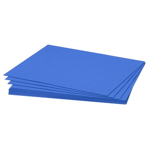 QUARKZMAN EVA-Schaumstoffplatten leuchtend blau 10,8 Zoll x 8,5 Zoll 1,7 mm dick Bastelschaumstoff EVA-Platten für Kostüme, Kunst- und Bastelprojekte Packung mit 10 von QUARKZMAN