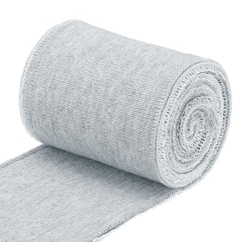 QUARKZMAN Elastische Bündchen Gerippte Abschlüsse 31,5" x 2,8'' Baumwollstrickband Stretch-Bündchen Ärmelbund für DIY-Nähen, Grau 1 Paar QUARKZMAN Elastische Bündchen Gerippte Abschlüsse 31,5" x 2,8'' Baumwollstrickband Stretch-Bündchen Ärmelbund für DIY-Nähen, Grau 1 Paar von QUARKZMAN