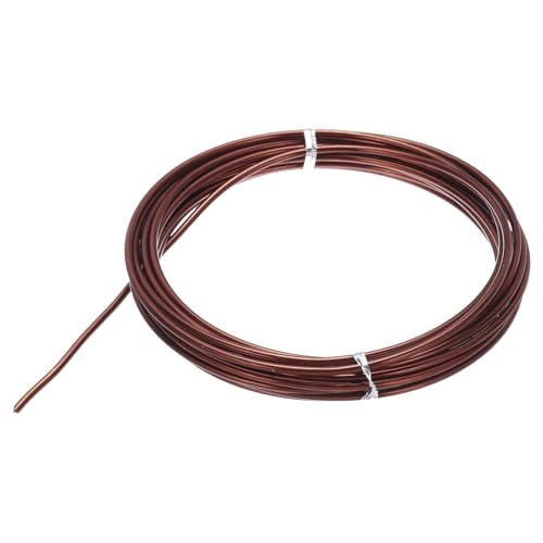 QUARKZMAN Eloxierter Basteldraht 0.8mmx10m Aluminiumdraht Draht zum Basteln Schmuckdraht Basteldraht Metallgedächtnis Flexibler Handwerksdraht für Schmuck Dekokranz DIY (45 AWG, Kupfer) von QUARKZMAN