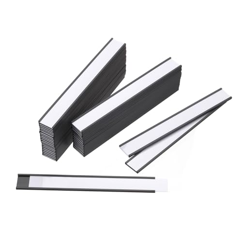 QUARKZMAN Etiketten Halter 0.75" x 6" C Kanal Gummi Magnetisch für Metall Regale Organisieren Büro Akten Schränke 100Stk QUARKZMAN Etiketten Halter 0.75" x 6" C Kanal Gummi Magnetisch für Metall Regale Organisieren Büro Akten Schränke 100Stk von QUARKZMAN
