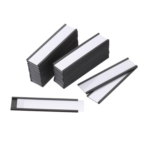 QUARKZMAN Etiketten Halter 1" x 4" C Kanal Gummi Magnetisch für Metall Regale Organisieren Büro Akten Schränke 100Stk QUARKZMAN Etiketten Halter 1" x 4" C Kanal Gummi Magnetisch für Metall Regale Organisieren Büro Akten Schränke 100Stk von QUARKZMAN