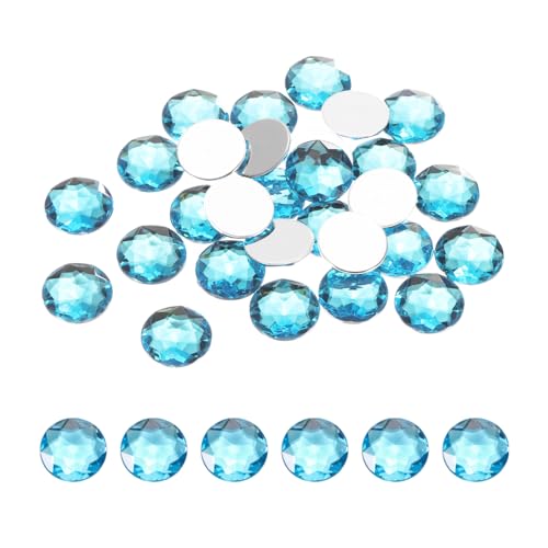 QUARKZMAN Flache runde Acryl-Strasssteine, 12mm Cyan Blau Flache Rückseite Kristall Strasssteine für Basteln Kleidung Schuhe DIY Dekoration Geschenke 50 Stück QUARKZMAN Flache runde Acryl-Strasssteine, 12mm Cyan Blau Flache Rückseite Kristall Strasssteine für Basteln Kleidung Schuhe DIY Dekoration Geschenke 50 Stück von QUARKZMAN