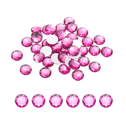 QUARKZMAN Flache runde Acryl-Strasssteine, 12mm Rosarote Flachrückenkristall-Strasssteine für Bastelarbeiten Kleidung Schuhe DIY Dekoration Geschenke 50 Stück QUARKZMAN Flache runde Acryl-Strasssteine, 12mm Rosarote Flachrückenkristall-Strasssteine für Bastelarbeiten Kleidung Schuhe DIY Dekoration Geschenke 50 Stück von QUARKZMAN