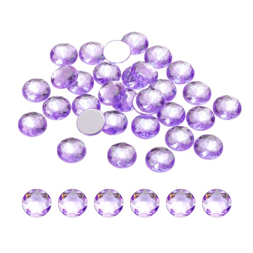 QUARKZMAN Flache runde Acryl-Strasssteine, 12mm SS45 Hellviolette Flachrückenkristall-Strasssteine für Bastelarbeiten, Kleidung, Schuhe, DIY-Dekoration, Geschenke 100 Stück QUARKZMAN Flache runde Acryl-Strasssteine, 12mm SS45 Hellviolette Flachrückenkristall-Strasssteine für Bastelarbeiten, Kleidung, Schuhe, DIY-Dekoration, Geschenke 100 Stück von QUARKZMAN