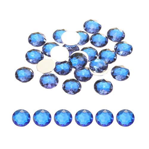 QUARKZMAN Flache runde Acryl-Strasssteine, 12mm Tiefblaue Flachrückenkristall-Strasssteine für Bastelarbeiten Kleidung Schuhe DIY Dekoration Geschenke 50 Stück QUARKZMAN Flache runde Acryl-Strasssteine, 12mm Tiefblaue Flachrückenkristall-Strasssteine für Bastelarbeiten Kleidung Schuhe DIY Dekoration Geschenke 50 Stück von QUARKZMAN