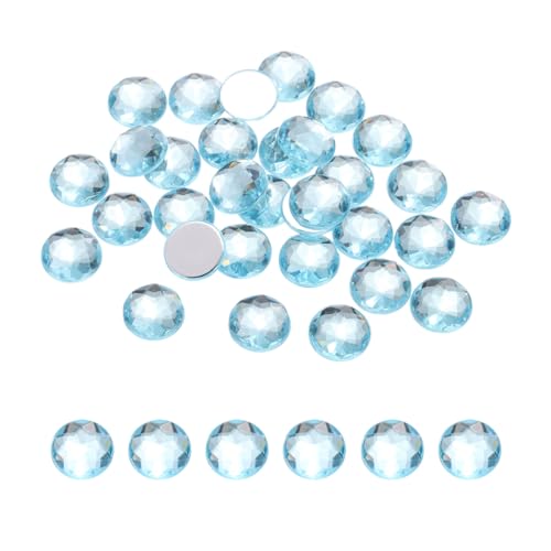 QUARKZMAN Flache runde Acrylstrasssteine, 10 mm, kristallblaue flache Rückseite, Strasssteine für Bastelarbeiten, Kleidung, Schuhe, DIY-Dekoration, Geschenke, 100 Stück QUARKZMAN Flache runde Acrylstrasssteine, 10 mm, kristallblaue flache Rückseite, Strasssteine für Bastelarbeiten, Kleidung, Schuhe, DIY-Dekoration, Geschenke, 100 Stück von QUARKZMAN