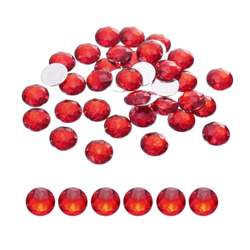 QUARKZMAN Flache runde Acrylstrasssteine, 10 mm rote flache Rückseite Kristallstrasssteine für Basteln, Kleidung, Schuhe, DIY-Dekoration, Geschenke, 100 Stück QUARKZMAN Flache runde Acrylstrasssteine, 10 mm rote flache Rückseite Kristallstrasssteine für Basteln, Kleidung, Schuhe, DIY-Dekoration, Geschenke, 100 Stück von QUARKZMAN
