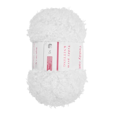 QUARKZMAN Flauschiges Garn Weiches Flauschiges Klobiges Garn Flauschiges Wimperngarn Weiß zum Häkeln Stricken Kleidungstasche - 55Yard/50m, 3,38ozx1 QUARKZMAN Flauschiges Garn Weiches Flauschiges Klobiges Garn Flauschiges Wimperngarn Weiß zum Häkeln Stricken Kleidungstasche - 55Yard/50m, 3,38ozx1 von QUARKZMAN