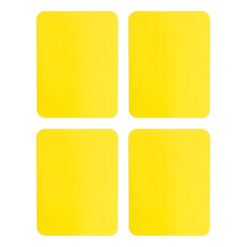 QUARKZMAN Flicken zum Aufbügeln 4 Stück, 125x95mm Patches zum Aufbügeln, Aufbügelflicken für Kleidung, Hosen, Flicken und Dekorieren - Gelb von QUARKZMAN