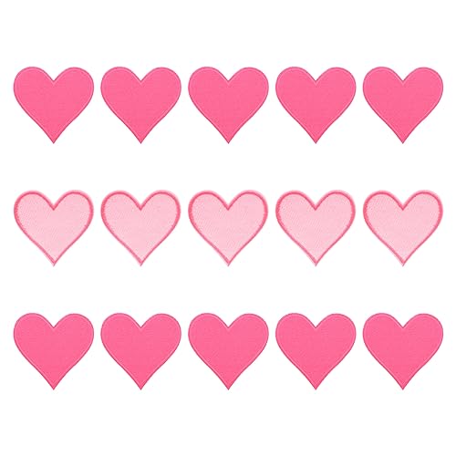 QUARKZMAN Flicken zum Aufbügeln Patches zum Aufbügeln Hot Rosa Bügelflicken Aufbügelbilder Herzförmige Aufnäher für Kleidung Jacken Rucksäcke Reparieren Dekorationen 15Stk,71x68mm QUARKZMAN Flicken zum Aufbügeln Patches zum Aufbügeln Hot Rosa Bügelflicken Aufbügelbilder Herzförmige Aufnäher für Kleidung Jacken Rucksäcke Reparieren Dekorationen 15Stk,71x68mm von QUARKZMAN