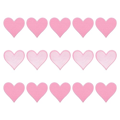 QUARKZMAN Flicken zum Aufbügeln Patches zum Aufbügeln Rosa Bügelflicken Aufbügelbilder Herzförmige Aufnäher für Kleidung Jacken Rucksäcke Reparieren Dekorationen 15Stk,71x68mm QUARKZMAN Flicken zum Aufbügeln Patches zum Aufbügeln Rosa Bügelflicken Aufbügelbilder Herzförmige Aufnäher für Kleidung Jacken Rucksäcke Reparieren Dekorationen 15Stk,71x68mm von QUARKZMAN