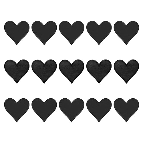 QUARKZMAN Flicken zum Aufbügeln Patches zum Aufbügeln Schwarz Bügelflicken Aufbügelbilder Herzförmige Aufnäher für Kleidung Jacken Rucksäcke Reparieren Dekorationen 15Stk,71x68mm QUARKZMAN Flicken zum Aufbügeln Patches zum Aufbügeln Schwarz Bügelflicken Aufbügelbilder Herzförmige Aufnäher für Kleidung Jacken Rucksäcke Reparieren Dekorationen 15Stk,71x68mm von QUARKZMAN