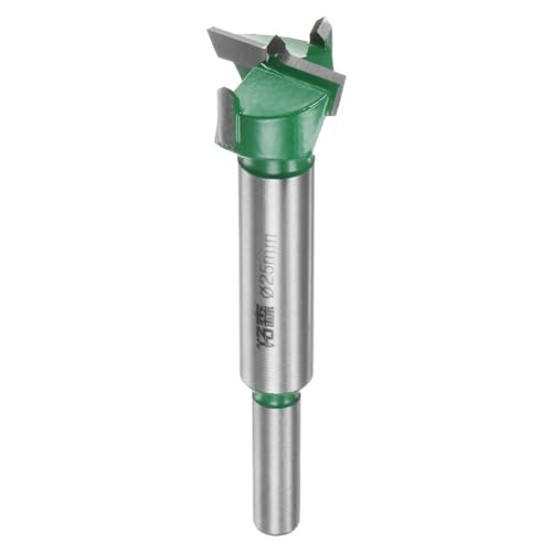 QUARKZMAN Forstner Bohrer 25mm (1") Wolfram Karbid Holz Forstner Bit Öffner Fräser für Scharnier Loch Bohren Holzbearbeitung Grün von QUARKZMAN