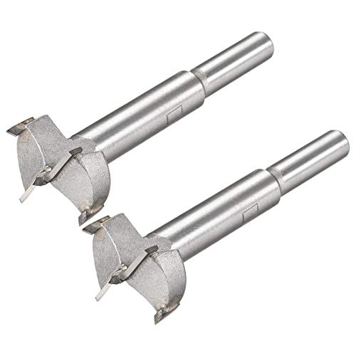 QUARKZMAN Forstner Holzbohrer 27mm Durchmesser Lochsäge Hartmetall-Legierungsstahl Spitze Runder Schaft Schneiden für Scharnier Sperrholz Holz Werkzeug 2 Stück QUARKZMAN Forstner Holzbohrer 27mm Durchmesser Lochsäge Hartmetall-Legierungsstahl Spitze Runder Schaft Schneiden für Scharnier Sperrholz Holz Werkzeug 2 Stück von QUARKZMAN