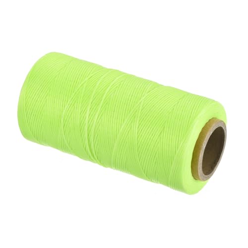 QUARKZMAN Gewachster Faden, 197 Yard 1mm 210D Flacher Wachsfaden Polyester Gewachster Faden für Leder nähen Handweben Buchbindung Hausdekoration, fluoreszierendes Grün QUARKZMAN Gewachster Faden, 197 Yard 1mm 210D Flacher Wachsfaden Polyester Gewachster Faden für Leder nähen Handweben Buchbindung Hausdekoration, fluoreszierendes Grün von QUARKZMAN