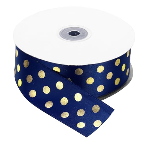 QUARKZMAN Grosgrain Bänder 50 Yards 1-1/2 Zoll Tiefblau mit Goldpunkten Band Schleifen Dekoration für Basteln Geschenkverpackung Hochzeit DIY Handgefertigt QUARKZMAN Grosgrain Bänder 50 Yards 1-1/2 Zoll Tiefblau mit Goldpunkten Band Schleifen Dekoration für Basteln Geschenkverpackung Hochzeit DIY Handgefertigt von QUARKZMAN