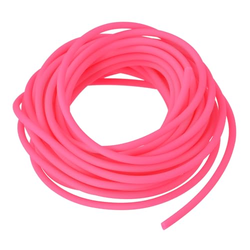 QUARKZMAN Gummikordelrohr 16ft 2mm Durchmesser 1mm Loch Hellrosa Hohlschlauch für DIY-Handwerk Perlen Halsketten Armbänder QUARKZMAN Gummikordelrohr 16ft 2mm Durchmesser 1mm Loch Hellrosa Hohlschlauch für DIY-Handwerk Perlen Halsketten Armbänder von QUARKZMAN
